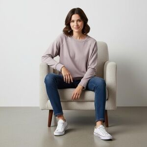 Size small J Jill lilac purple pull over sweater